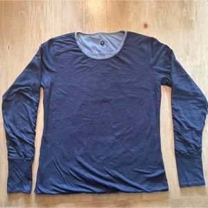 Marmot reversible long sleeve t-shirt, reversible: light:dark greywomen’s large